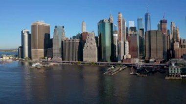 New York şehir silüetinin havadan görünümü, Manhattan