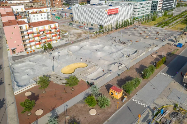 Giugno 2019 Malmo Svezia Veduta Aerea Dello Skate Park Malmo — Foto Stock