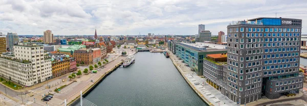 Malmo Svezia Giugno 2019 Bella Vista Sui Canali Malmo Vicino — Foto Stock