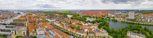 Hermosa Vista Panorámica Aérea Ciudad Copenhague Dinamarca — Foto de Stock