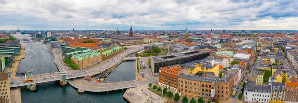 Воздушный Панорамный Вид Город Копли Дании — стоковое фото