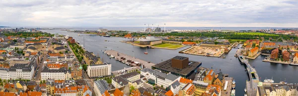 Воздушный Панорамный Вид Город Копли Дании — стоковое фото