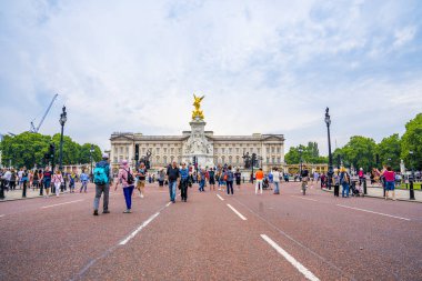 London, United Kingdom - June 22, 2019: Buckingham Palace, the London residence and administrative headquarters of the monarch of the United Kingdom