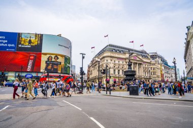 LONDON,ENGLAND - JUNE 16,2019: Piccadilly Circus in London. 