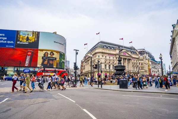 Londra Inghilterra Giugno 2019 Piccadilly Circus Londra — Foto Stock