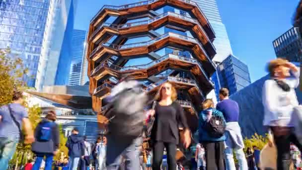 New York Usa Maggio 2019 Vessel Architetto Thomas Heatherwick Hudson — Video Stock