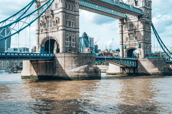 Londyn Wielka Brytania Sierpnia 2019 Piękny Widok Tower Bridge Londynie — Zdjęcie stockowe
