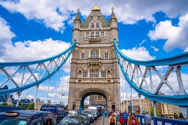 Londra Ağustos 2019 Londra Daki Tower Bridge Güzel Manzarası Ngiltere — Stok fotoğraf