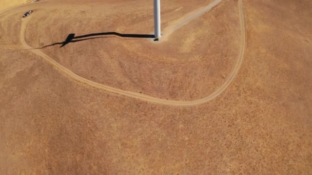 Vue Aérienne Des Centrales Éoliennes Arizona États Unis Énergie Éolienne — Video