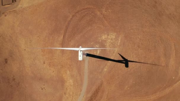 Flygfoto Över Vindkraftverken Arizona Usa Vindkraft Användningen Luftflöde Genom Vindkraftverk — Stockvideo