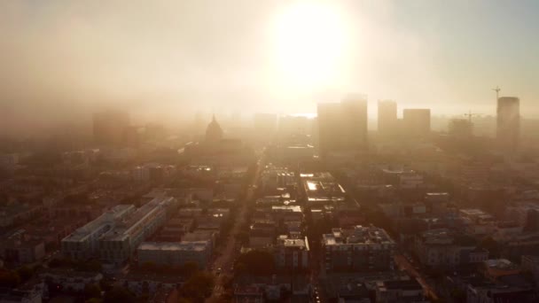 Foto Aerea Del Famoso Mondo Painted Ladies Situato Alamo Square — Video Stock