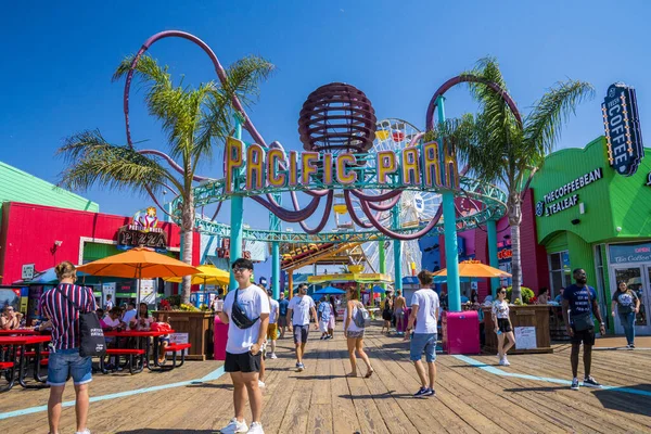 Санта Моніка Уса Травня 2019 Santa Monica Pier Ferris Wheel — стокове фото