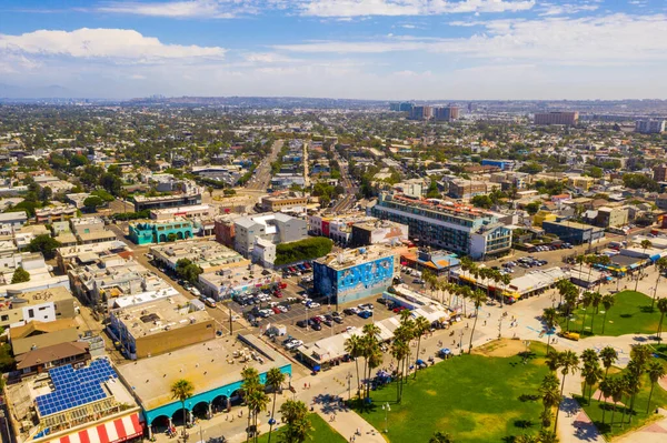 Aerial View Venice Beach District California Artist Rip Cronk Beautiful — Stock Photo, Image