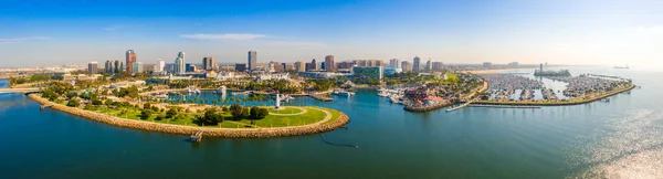 Lange Strandpromenade Hafen Und Schöne Küste Von Los Angeles — Stockfoto