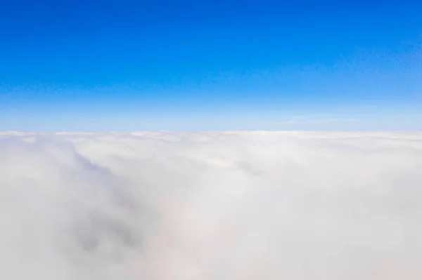 Wschód Słońca Nad Chmurami Okna Samolotu Piękna Tapeta Lub Tło — Zdjęcie stockowe