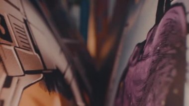 New York, ABD. 20 Mayıs 2020. Çizgi romana yakından bak. Makro manzara. Çizgi romanların içinden..