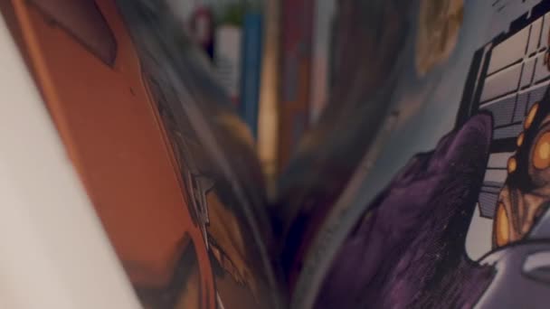 New York, États-Unis. 20 mai 2020. Vue rapprochée de la bande dessinée. Vue macro. de l'intérieur des bandes dessinées.