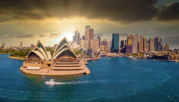 Juni 2020 Sydney Australien Atemberaubende Sonnenuntergangsaufnahme Der Oper Von Sydney — Stockfoto