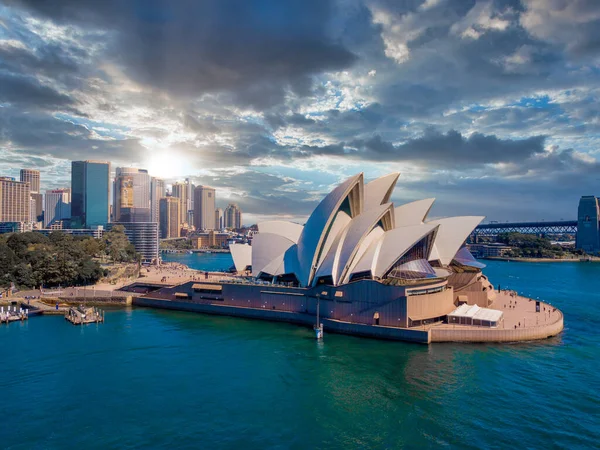 Junho 2020 Sydney Austrália Bela Vista Aérea Cidade Sydney Cima — Fotografia de Stock