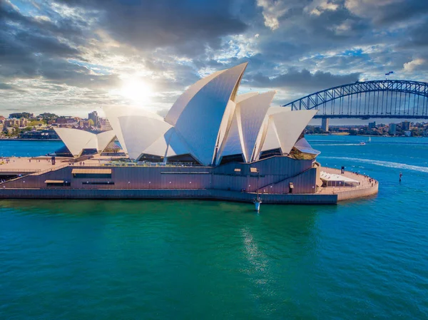 Junio 2020 Sydney Australia Hermosa Vista Aérea Ciudad Sydney Desde —  Fotos de Stock