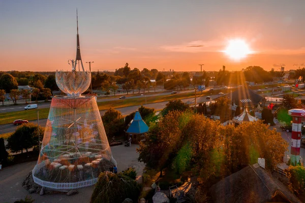 Riga Letónia Julho 2020 Belo Clima Verão Restaurante Lido Com — Fotografia de Stock