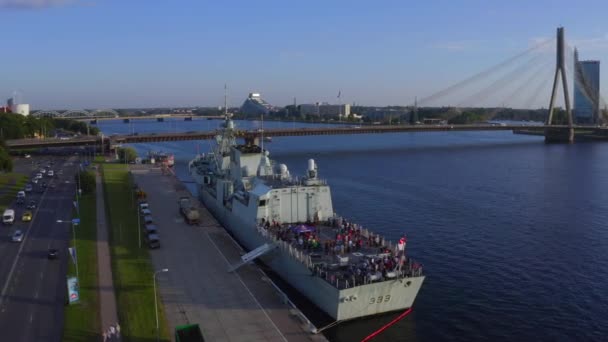 Riga Lettonie Juillet 2020 Belle Vue Sur Les Frères Sœurs — Video