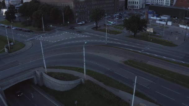Ryga Łotwa Lipca 2020 Piękny Wieczór Nad Rygą Stolicą Łotwy — Wideo stockowe