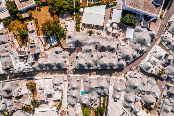 Aerial View Traditional Trulli Houses Arbelobello Province Bari Region Puglia — Stock Photo, Image