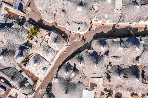 Aerial View Traditional Trulli Houses Arbelobello Province Bari Region Puglia — Stock Photo, Image