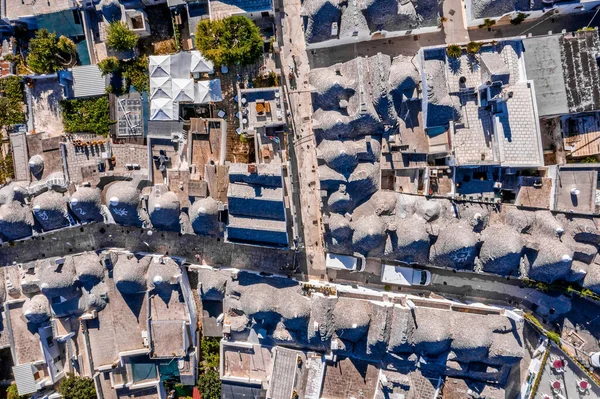 Arbelobello Bari Puglia Bölgesindeki Geleneksel Trulli Evlerinin Hava Manzarası — Stok fotoğraf