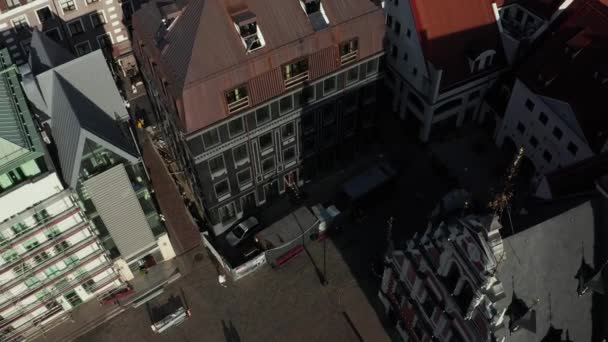 Riga Latvia July 2020 Aerial View City Riga Old Town — Stock Video