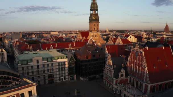 Riga Lettonie Juillet 2020 Vue Aérienne Ville Riga Vieille Ville — Video