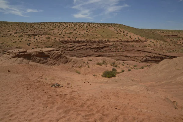 Caminhando Deserto Arizona — Fotografia de Stock