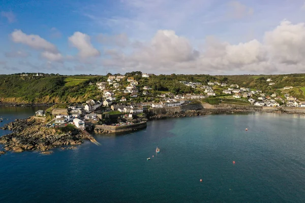 Coverack Cornwall September 2020 콘월에 그림같이 아름다운 코니쉬 어촌의 — 스톡 사진
