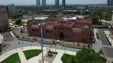 Mayıs Meydanı ve Casa Rosada, Casa de Gobierno hava görünümü-Cumhurbaşkanı Buenos Aires ofisi, Arjantin