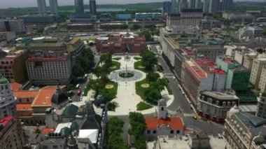 Mayıs Meydanı ve Casa Rosada, Casa de Gobierno hava görünümü-Cumhurbaşkanı Buenos Aires ofisi, Arjantin