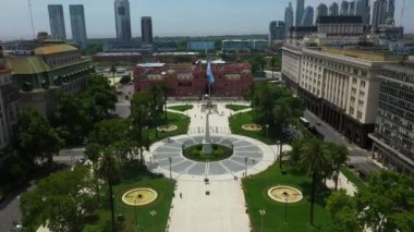 Mayıs Meydanı ve Casa Rosada, Casa de Gobierno hava görünümü-Cumhurbaşkanı Buenos Aires ofisi, Arjantin