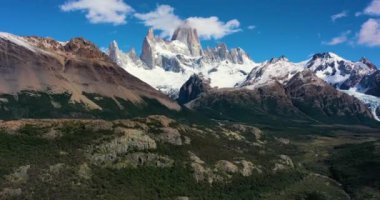 Cuernos del Paine Patagonia, Chile görünümünü Timelapse