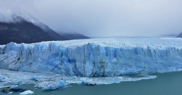 Timelapse del enorme Glaciar Perito Moreno, Patagonia, Argentina — Vídeos de Stock