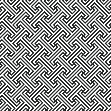 Soyut geometrik seamless modeli satır