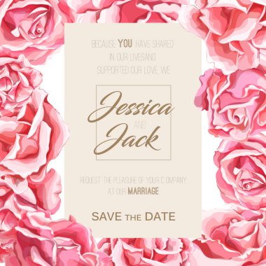 vektör el gül çiçek blossom seamless modeli