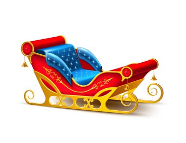 Vektör Noel Baba Noel xmas tatil atlı kızak