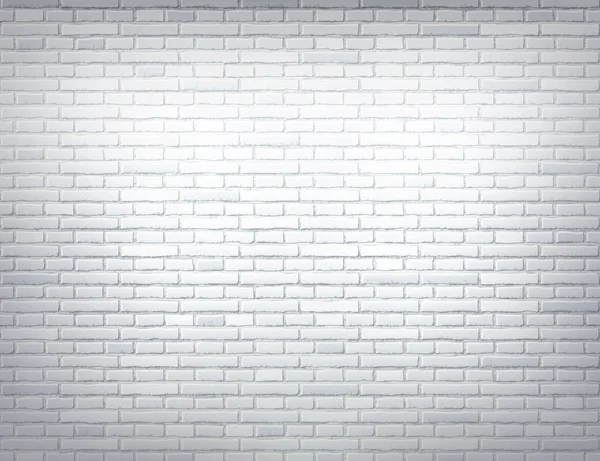 Vector White Brick Wall Textured Background Modern Room Interior Design — Stock Vector