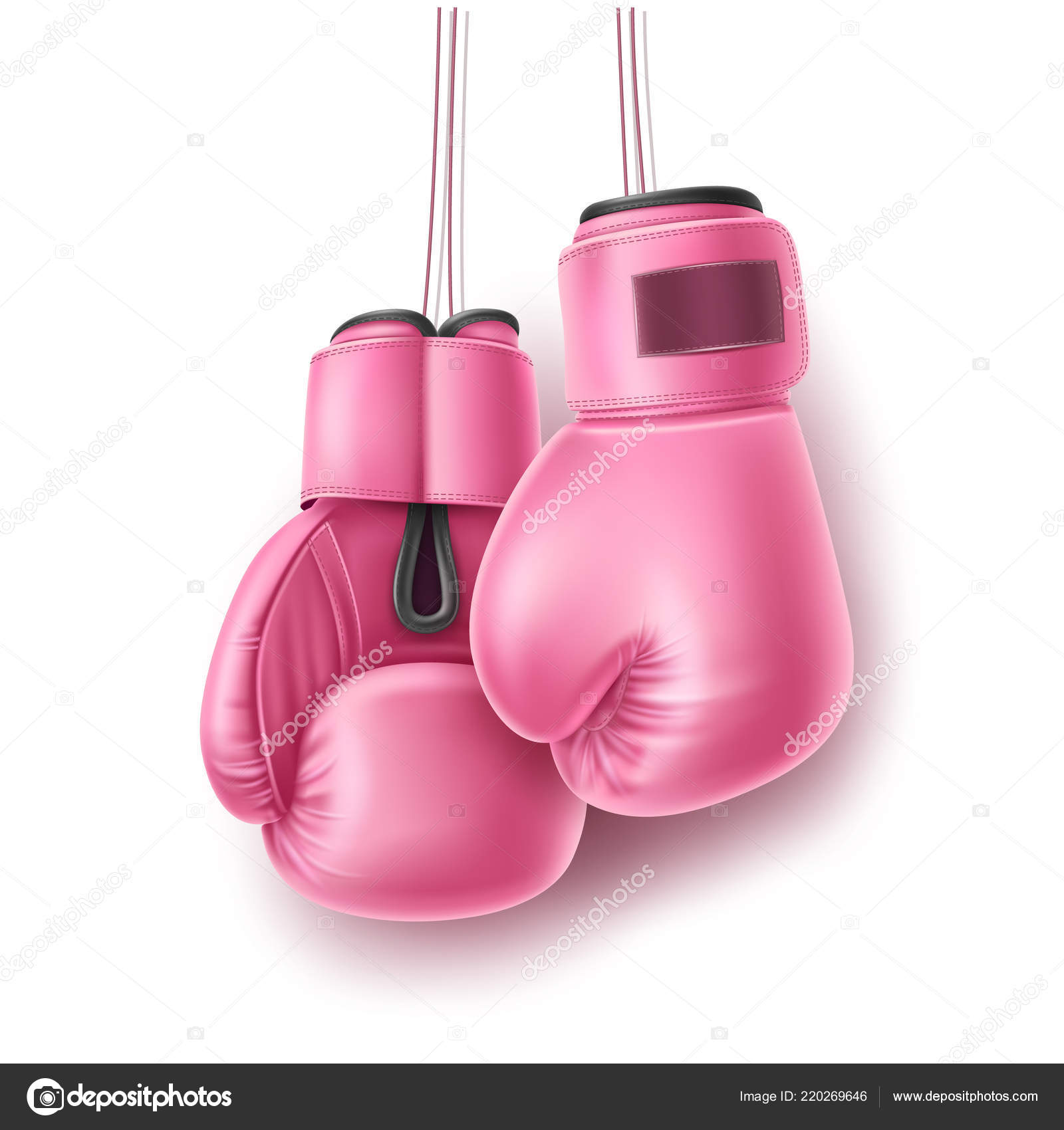 pink winning boxing gloves