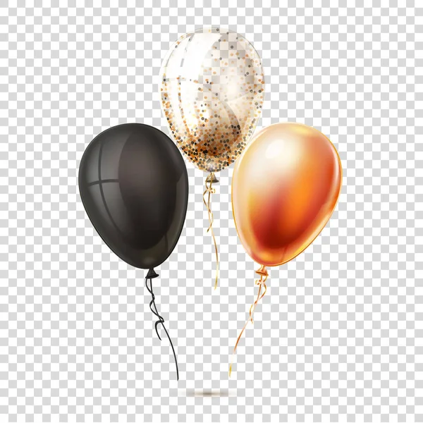 Διάνυσμα ρεαλιστική λαμπερά μπαλόνια — Διανυσματικό Αρχείο