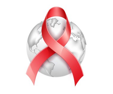 Vektör Dünya AIDS Günü konusunda, HIV önleme