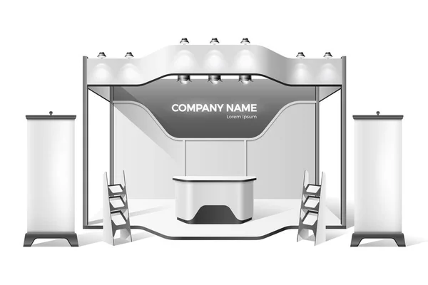 矢量展台商业博览会模拟 — 图库矢量图片