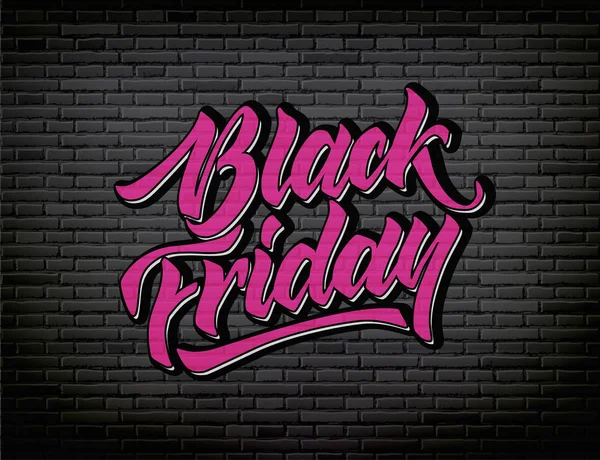 Vektor Black Friday Schriftzug Hand gezeichnet Tusche Pinsel — Stockvektor