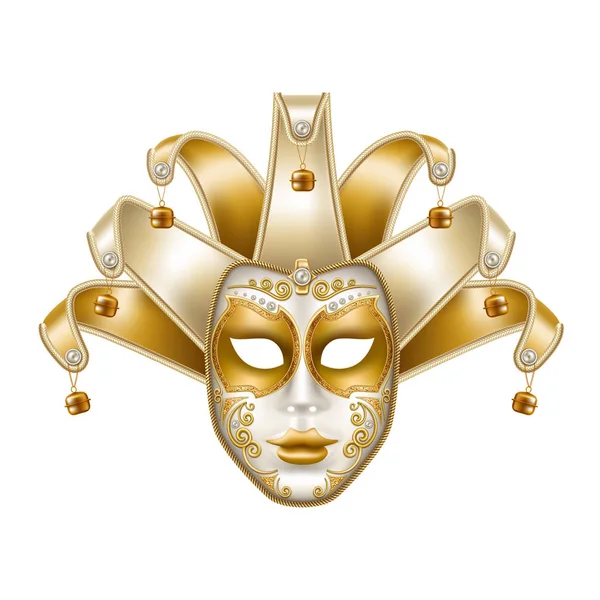 Vector mardi gras venetian mask brazil carnival — Stock Vector
