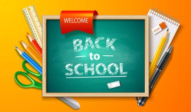 Vektör 3d sınıf tebeşir parçası